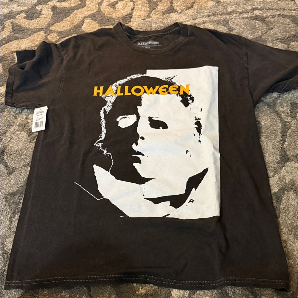 Halloween Movie Graphic Tee - Black